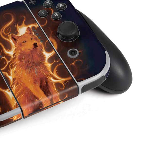 Vincent Hie Phoenix Wolf Nintendo Switch OLED (2021) Skin
